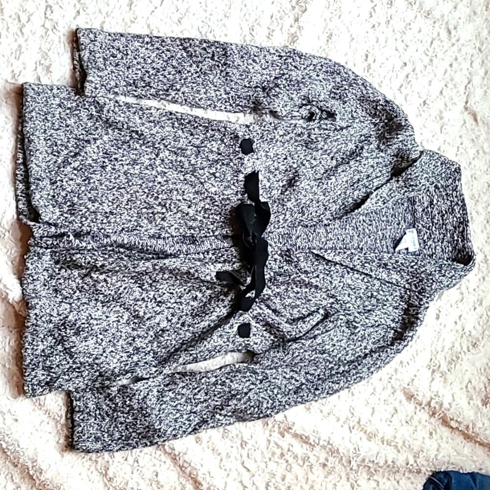 Maternity cardigan, gray marled, size small